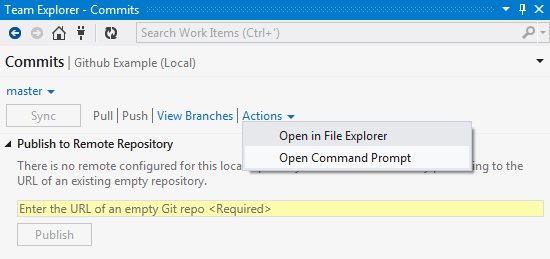 Access the Git Command Prompt