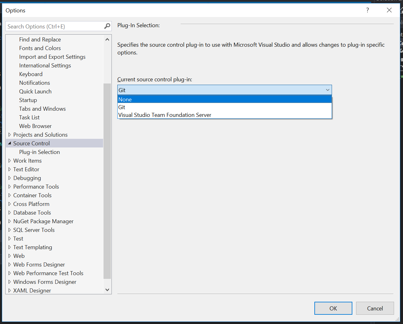 Disabling Source Control in Visual Studio