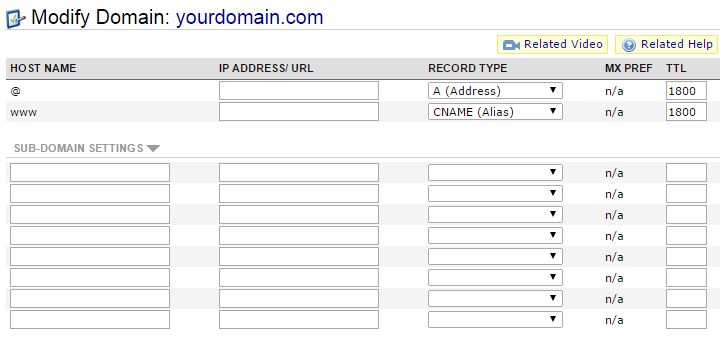 DomainSettings