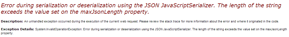 When JSON content is just too big